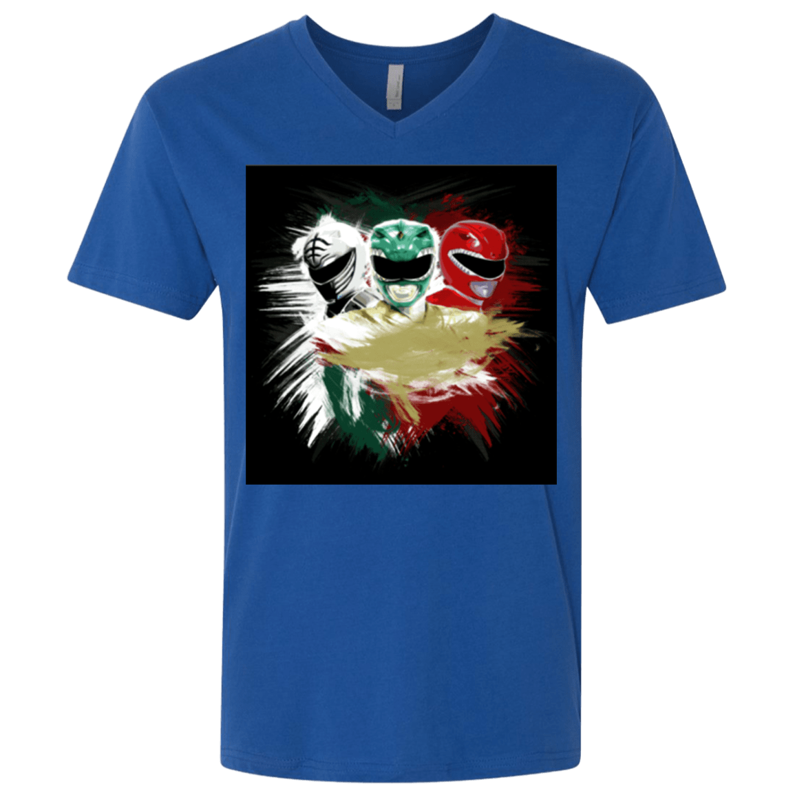 T-Shirts Royal / X-Small White Green Red Men's Premium V-Neck
