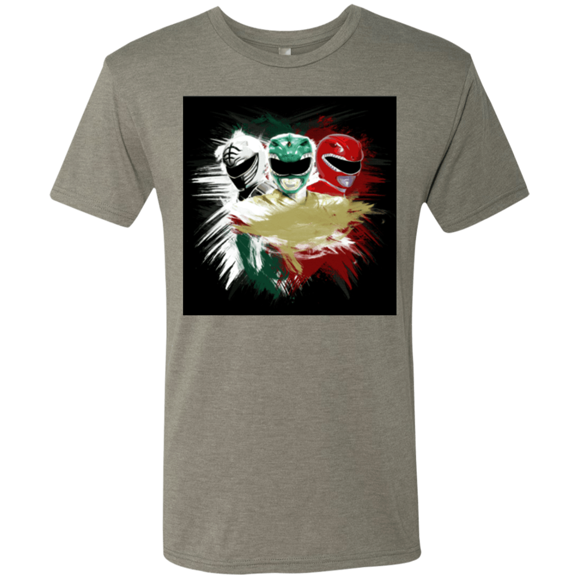 T-Shirts Venetian Grey / Small White Green Red Men's Triblend T-Shirt