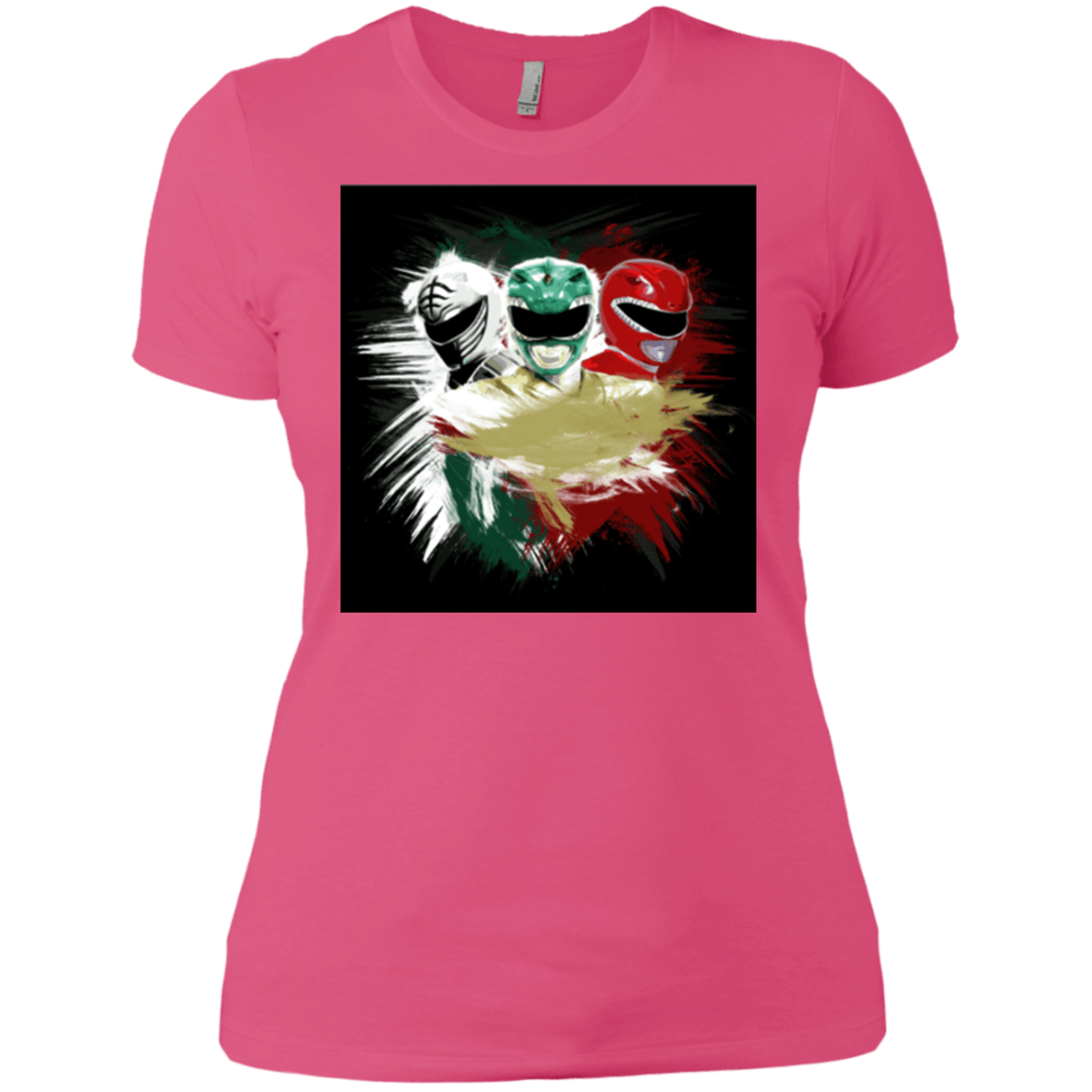 T-Shirts Hot Pink / X-Small White Green Red Women's Premium T-Shirt