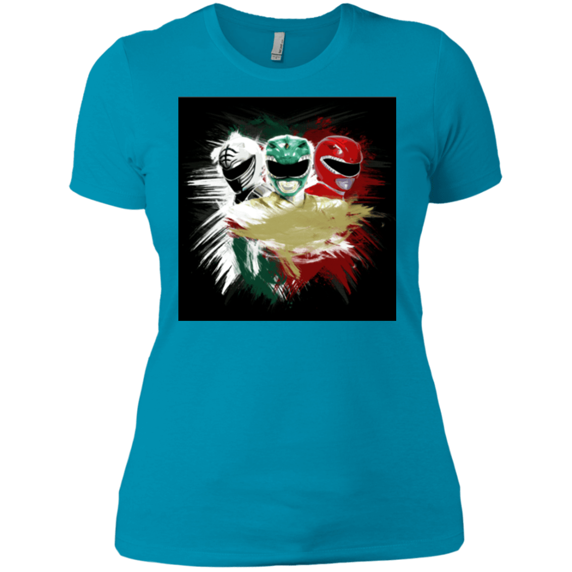 T-Shirts Turquoise / X-Small White Green Red Women's Premium T-Shirt
