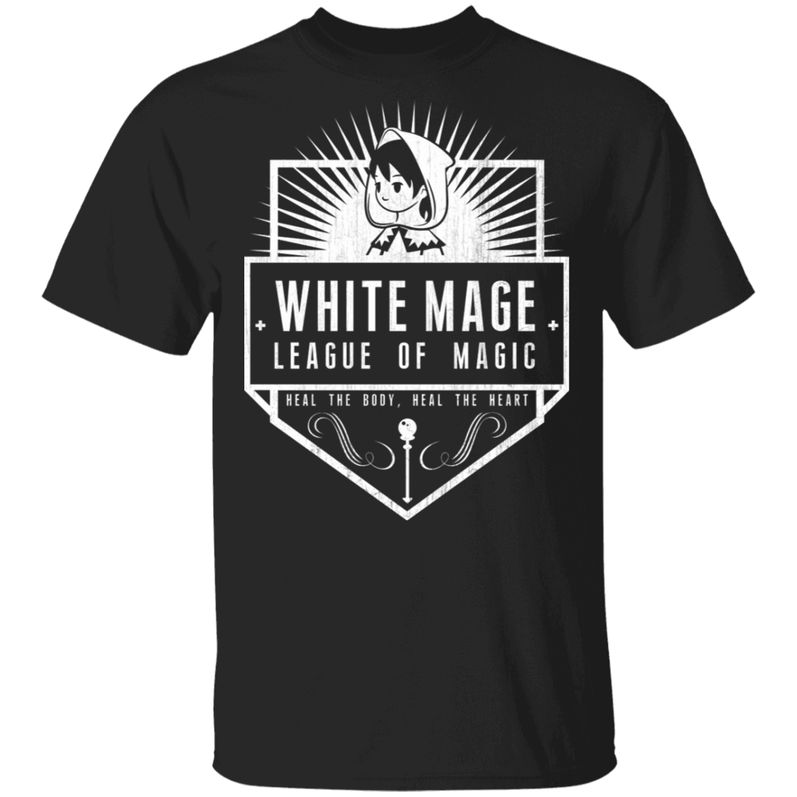 T-Shirts Black / S White Mage League Of Magic T-Shirt