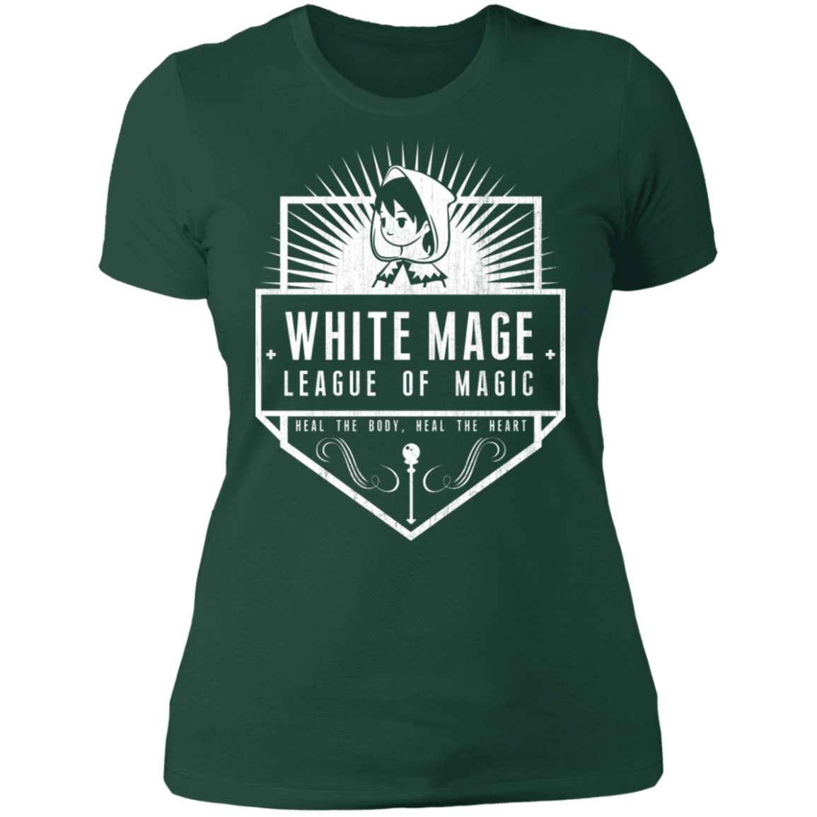 T-Shirts Forest Green / S White Mage League Of Magic Women's Premium T-Shirt