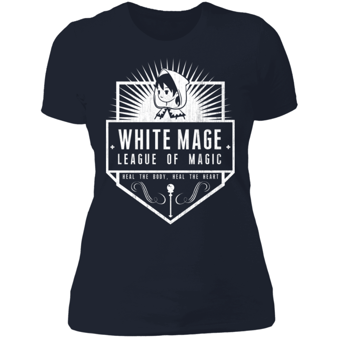 T-Shirts Midnight Navy / S White Mage League Of Magic Women's Premium T-Shirt