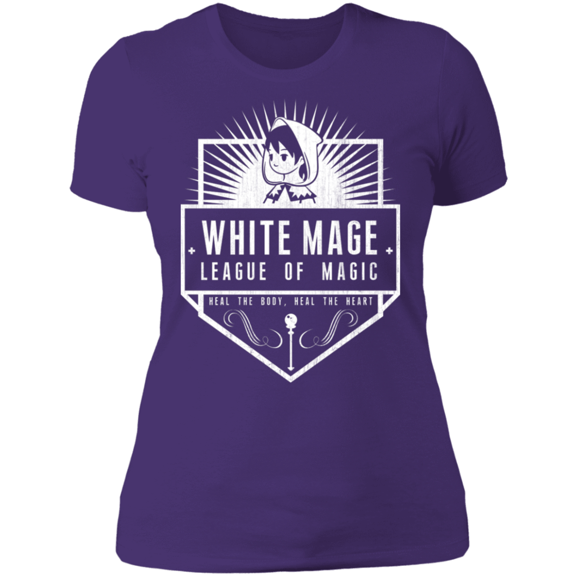 T-Shirts Purple Rush/ / S White Mage League Of Magic Women's Premium T-Shirt