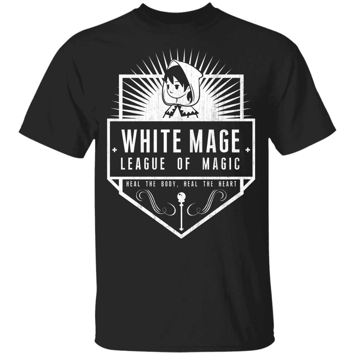 T-Shirts Black / YXS White Mage League Of Magic Youth T-Shirt