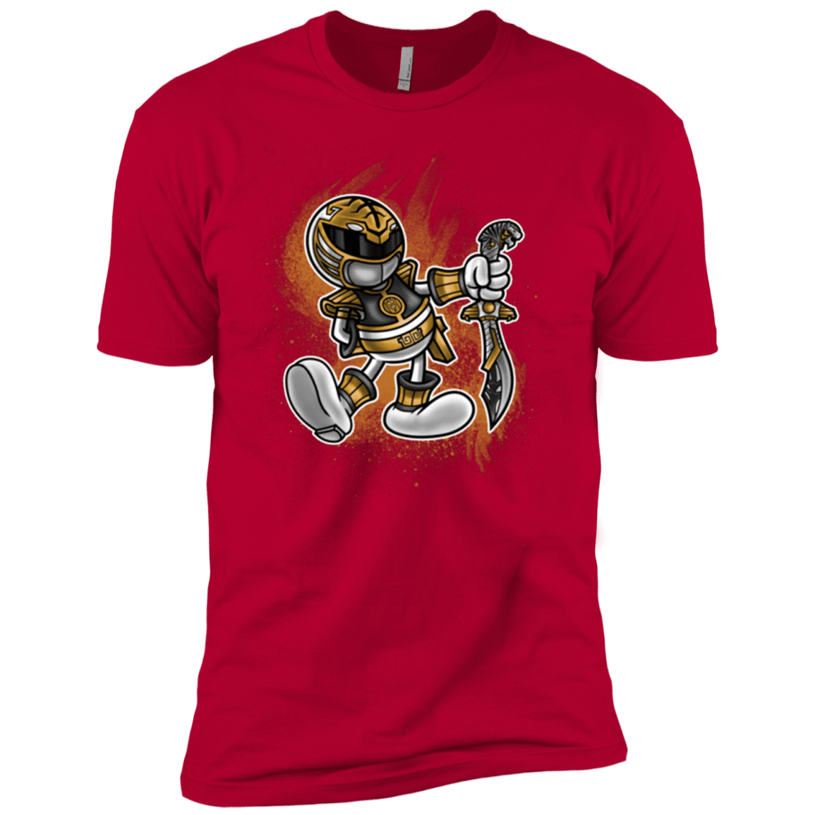 T-Shirts Red / YXS White Ranger Artwork Boys Premium T-Shirt