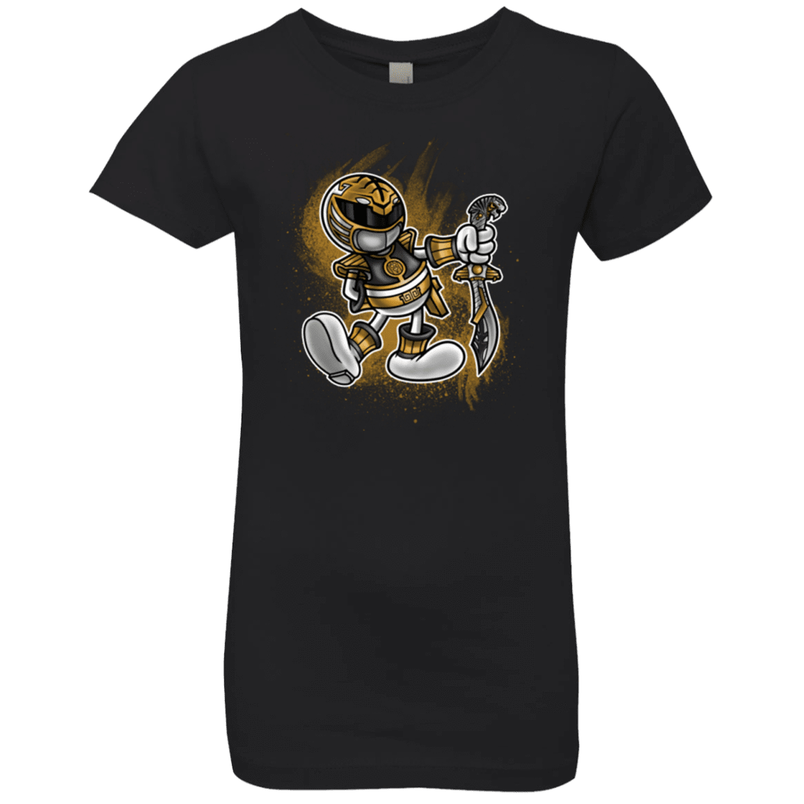 T-Shirts Black / YXS White Ranger Artwork Girls Premium T-Shirt