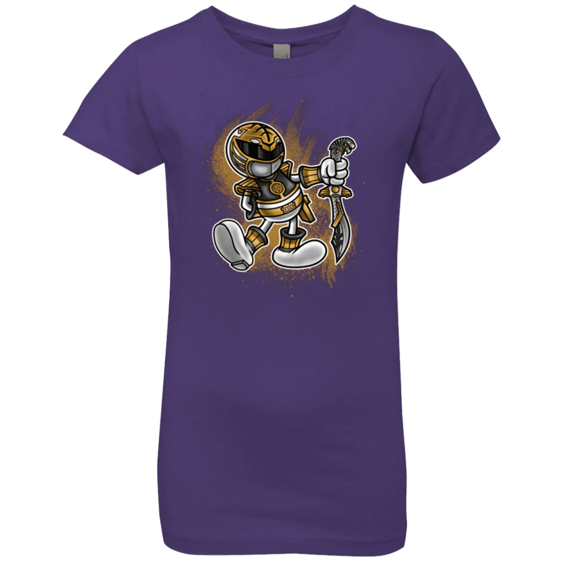 T-Shirts Purple Rush / YXS White Ranger Artwork Girls Premium T-Shirt