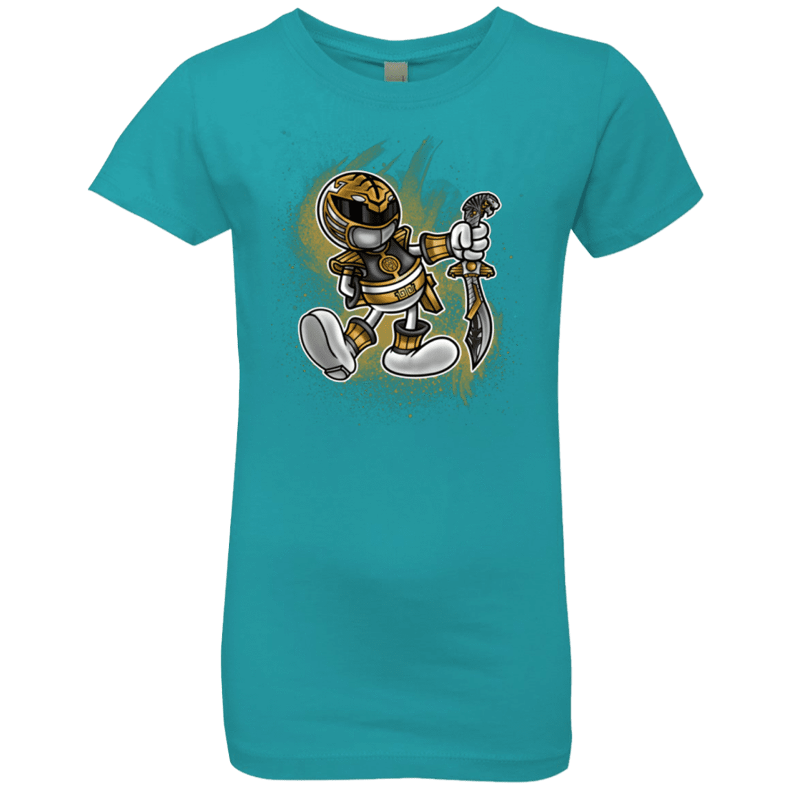 T-Shirts Tahiti Blue / YXS White Ranger Artwork Girls Premium T-Shirt