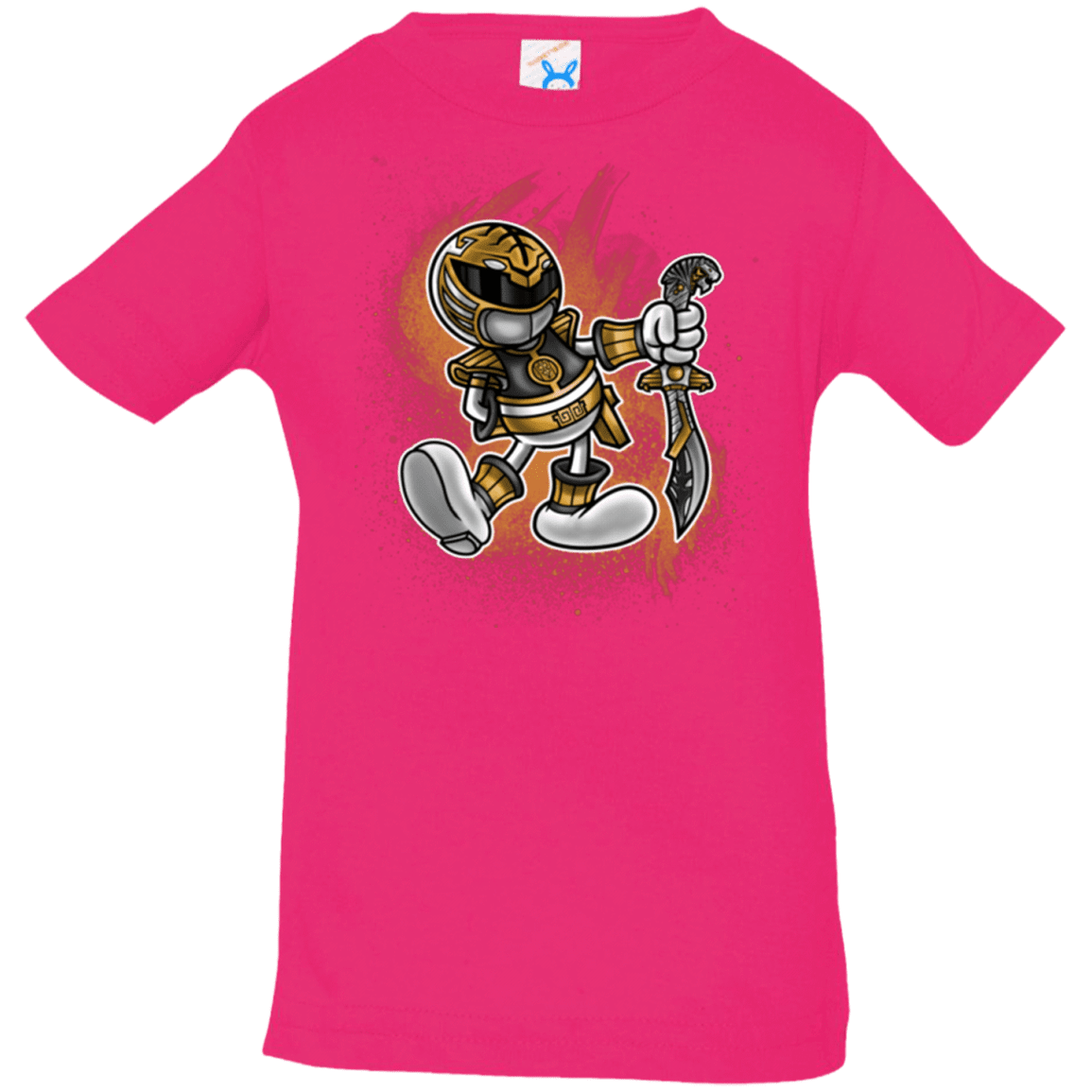 T-Shirts Hot Pink / 6 Months White Ranger Artwork Infant PremiumT-Shirt