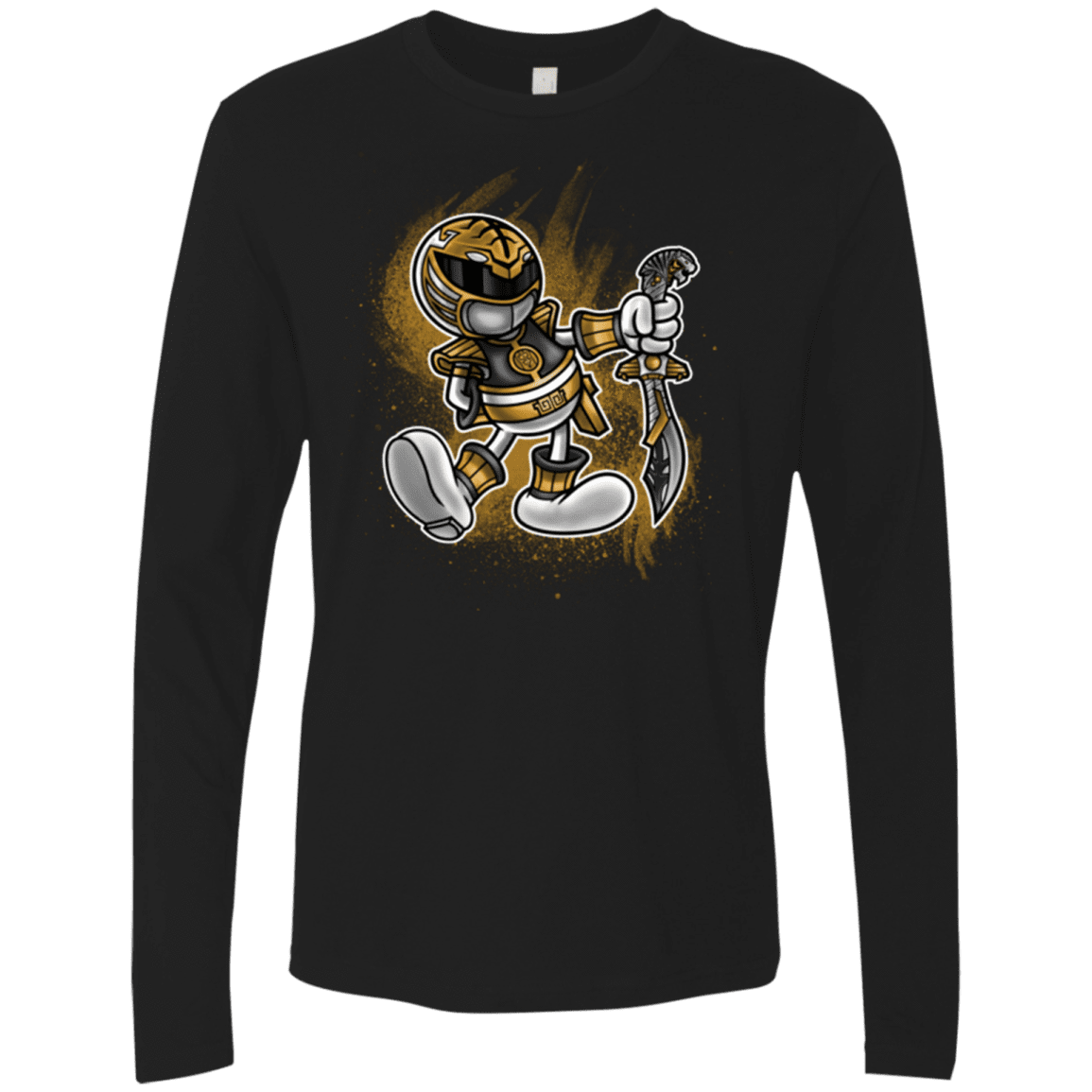 T-Shirts Black / Small White Ranger Artwork Men's Premium Long Sleeve