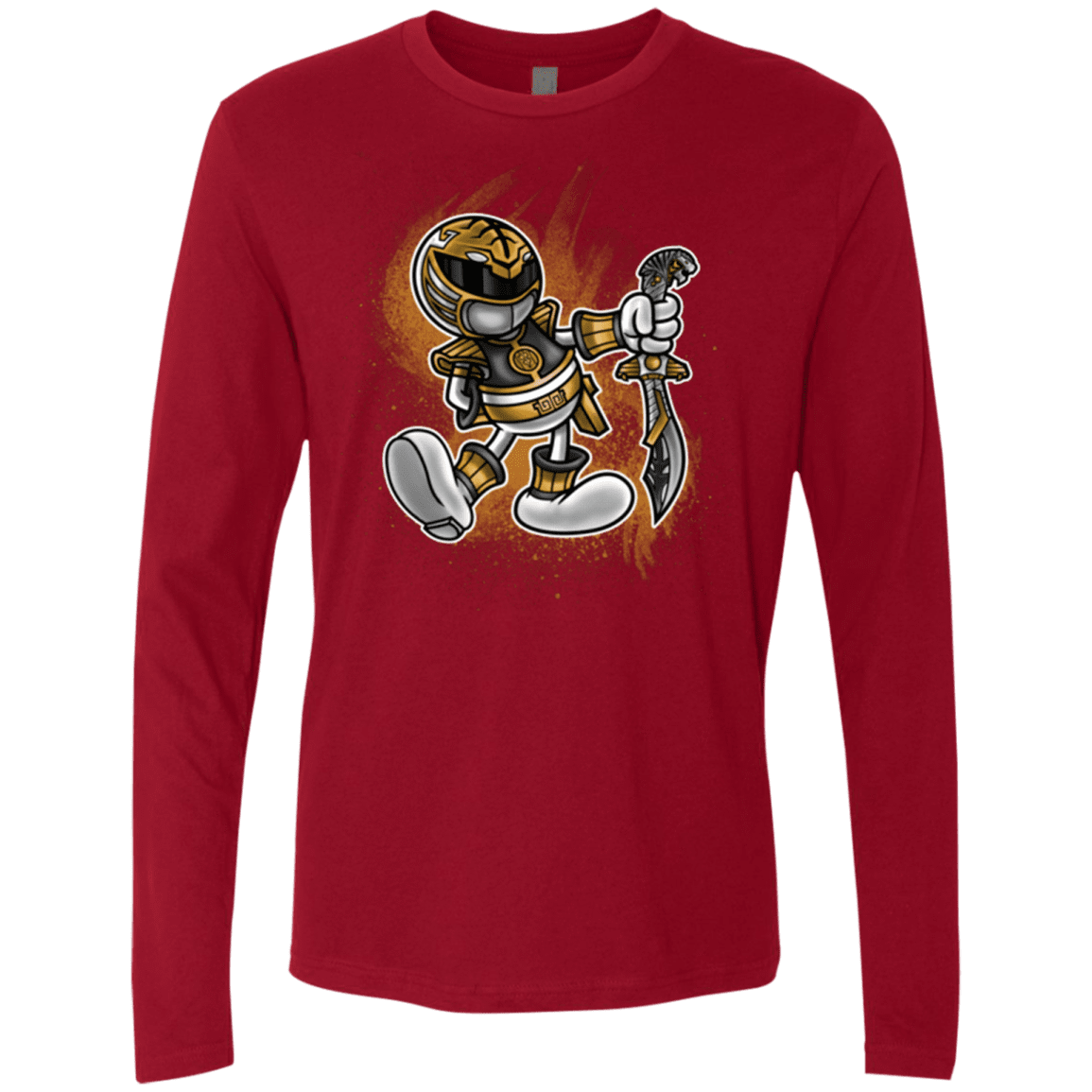 T-Shirts Cardinal / Small White Ranger Artwork Men's Premium Long Sleeve