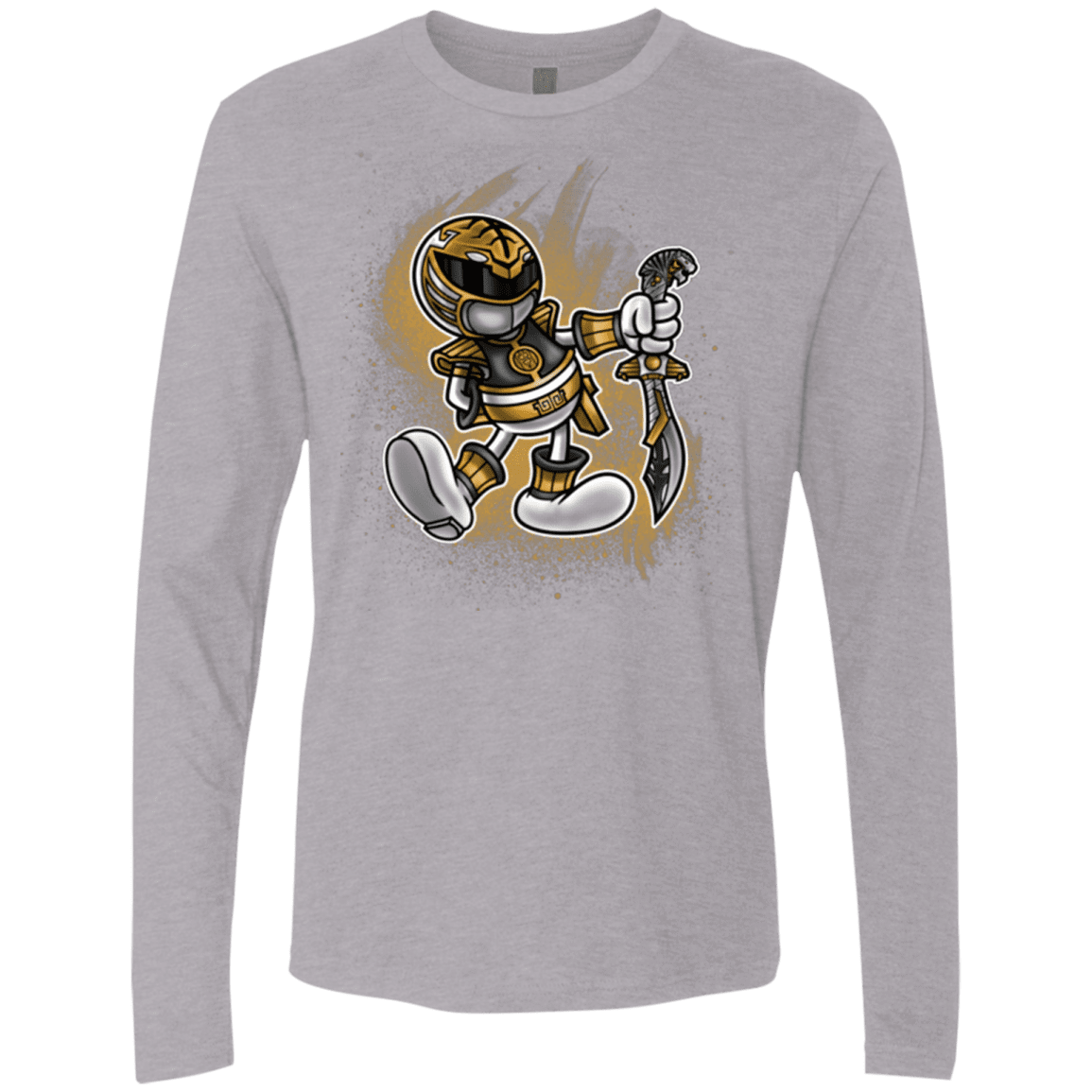 T-Shirts Heather Grey / Small White Ranger Artwork Men's Premium Long Sleeve