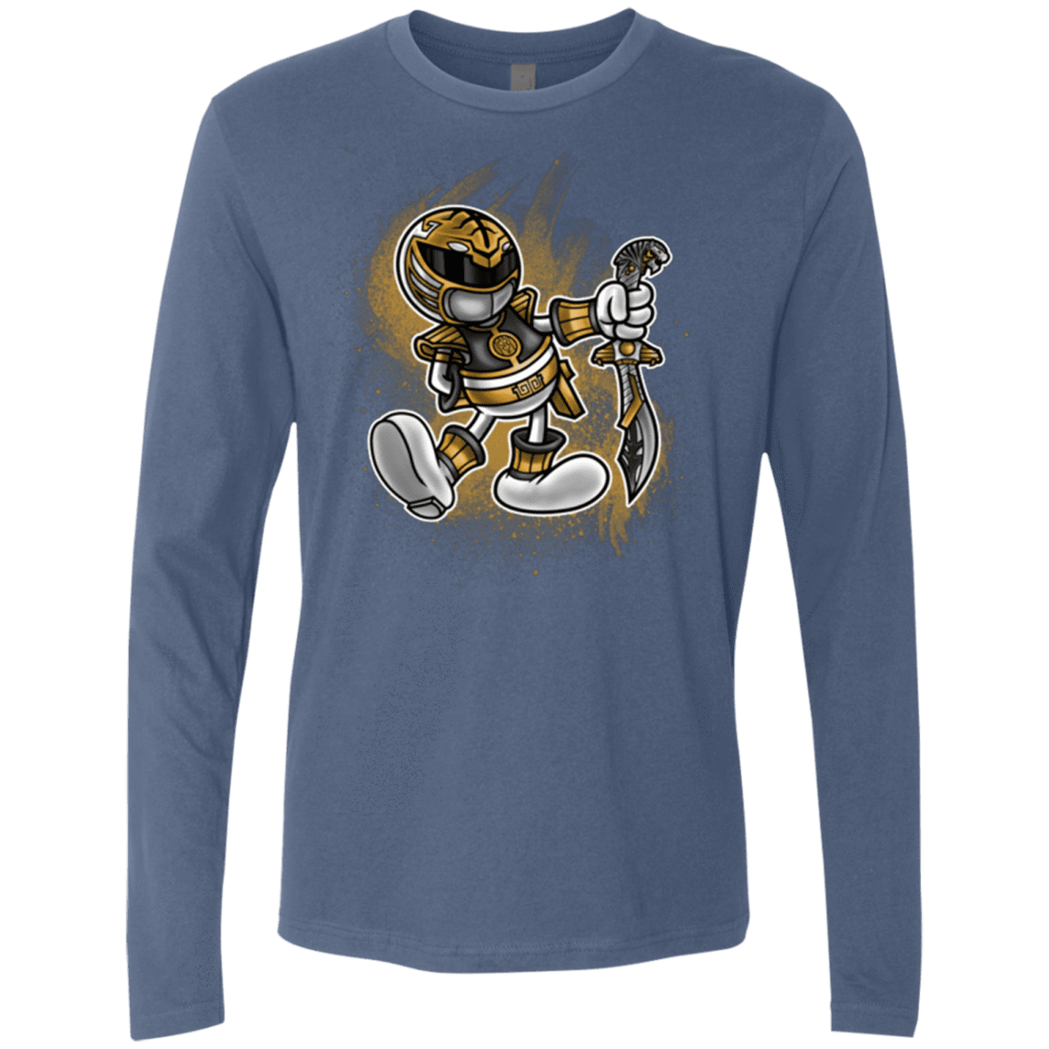 T-Shirts Indigo / Small White Ranger Artwork Men's Premium Long Sleeve