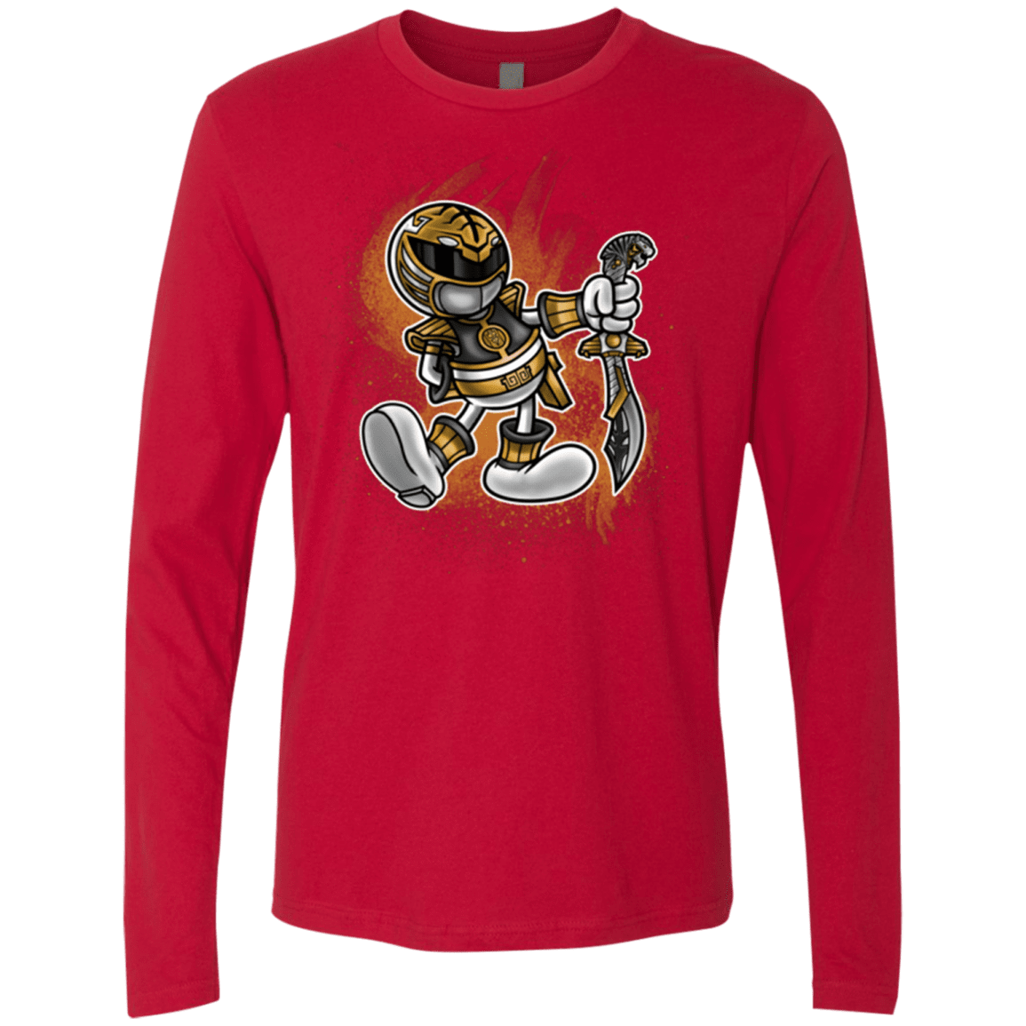 T-Shirts Red / Small White Ranger Artwork Men's Premium Long Sleeve