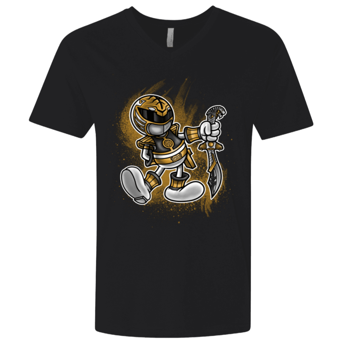 T-Shirts Black / X-Small White Ranger Artwork Men's Premium V-Neck