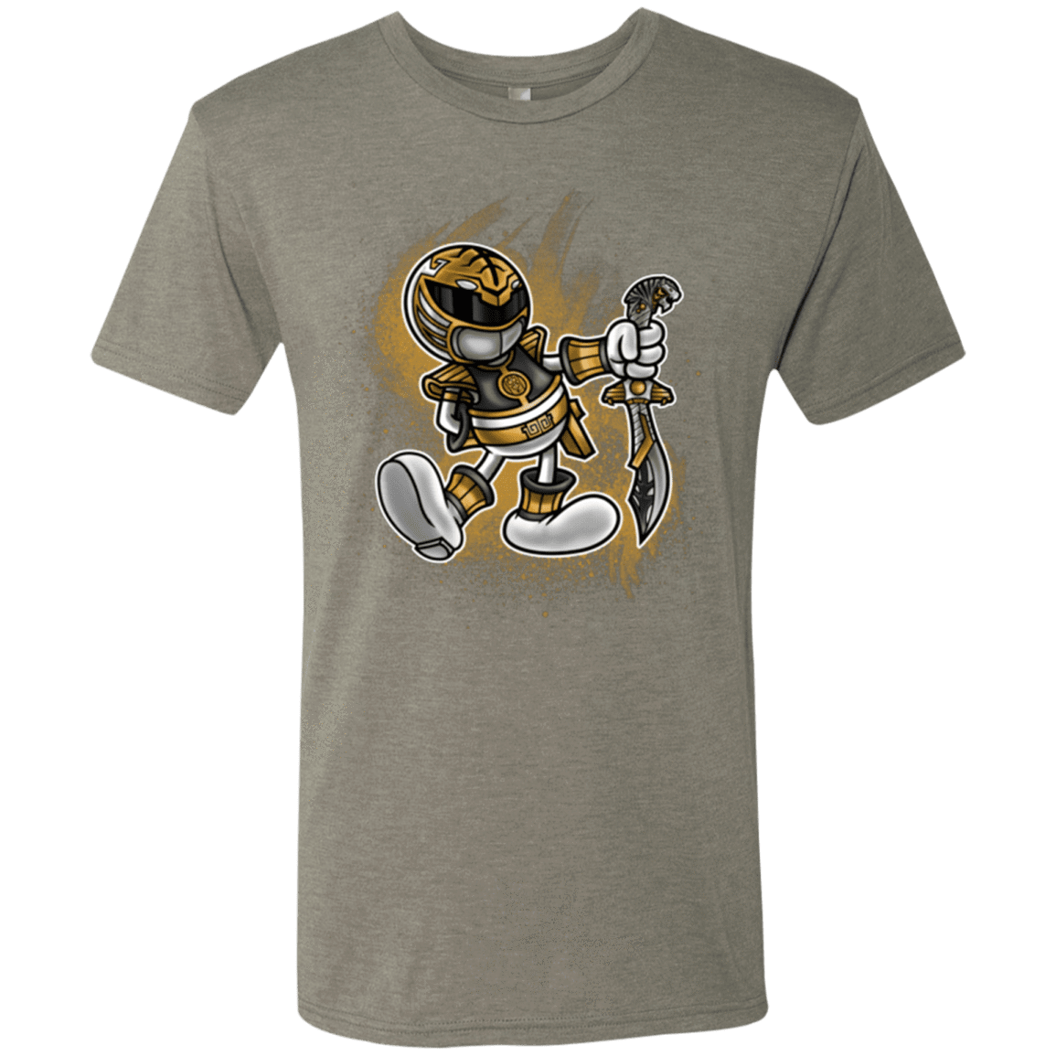 T-Shirts Venetian Grey / Small White Ranger Artwork Men's Triblend T-Shirt