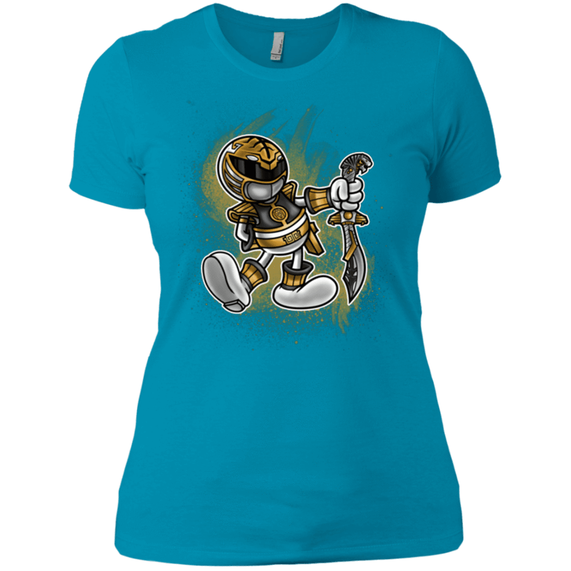 T-Shirts Turquoise / X-Small White Ranger Artwork Women's Premium T-Shirt