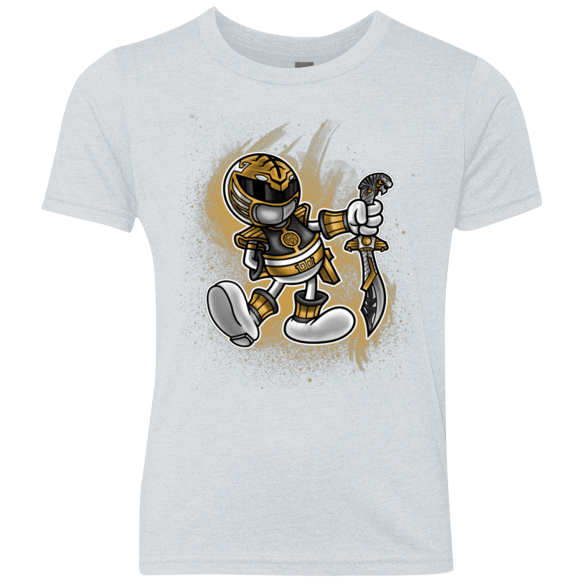 T-Shirts Heather White / YXS White Ranger Artwork Youth Triblend T-Shirt