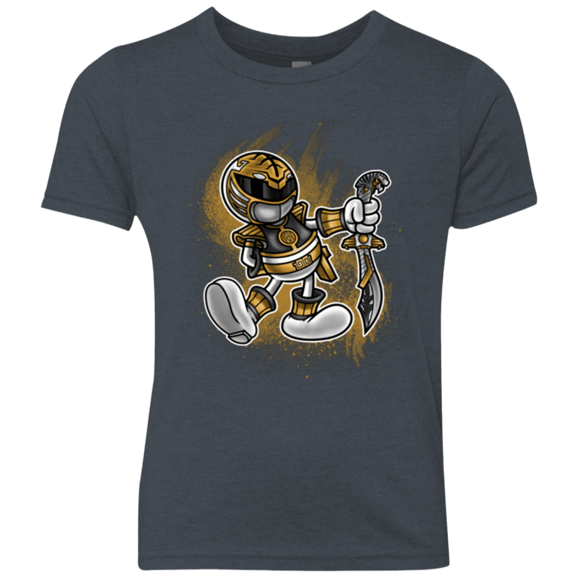 T-Shirts Vintage Navy / YXS White Ranger Artwork Youth Triblend T-Shirt