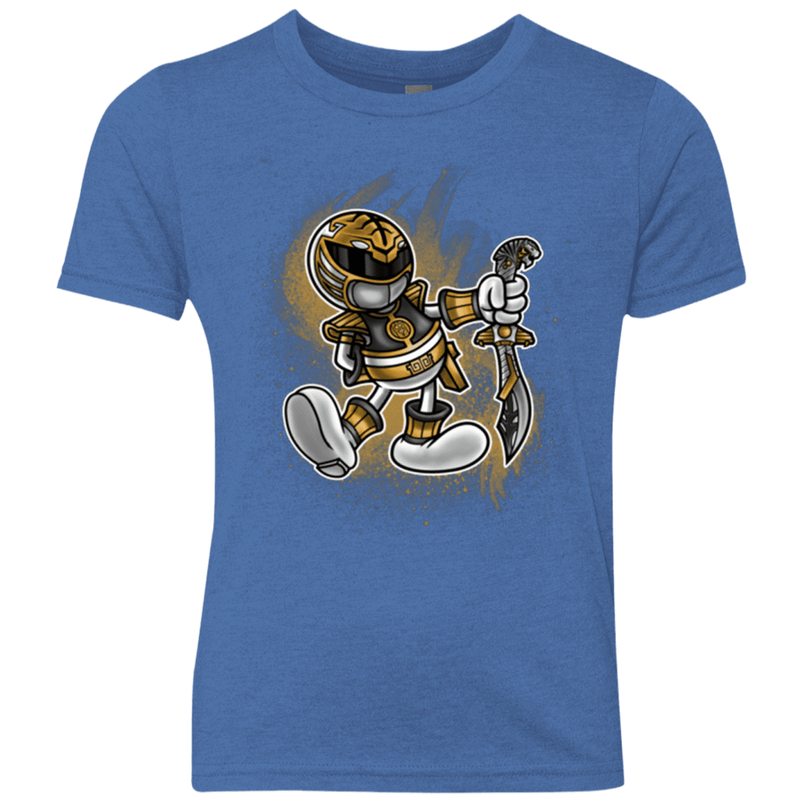 T-Shirts Vintage Royal / YXS White Ranger Artwork Youth Triblend T-Shirt