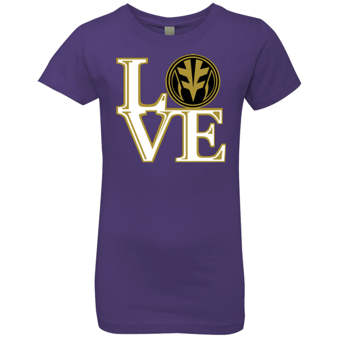T-Shirts Purple Rush / YXS White Ranger LOVE Girls Premium T-Shirt