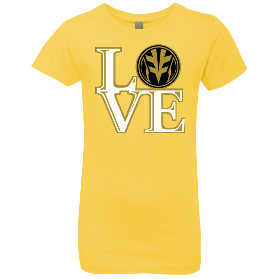 T-Shirts Vibrant Yellow / YXS White Ranger LOVE Girls Premium T-Shirt