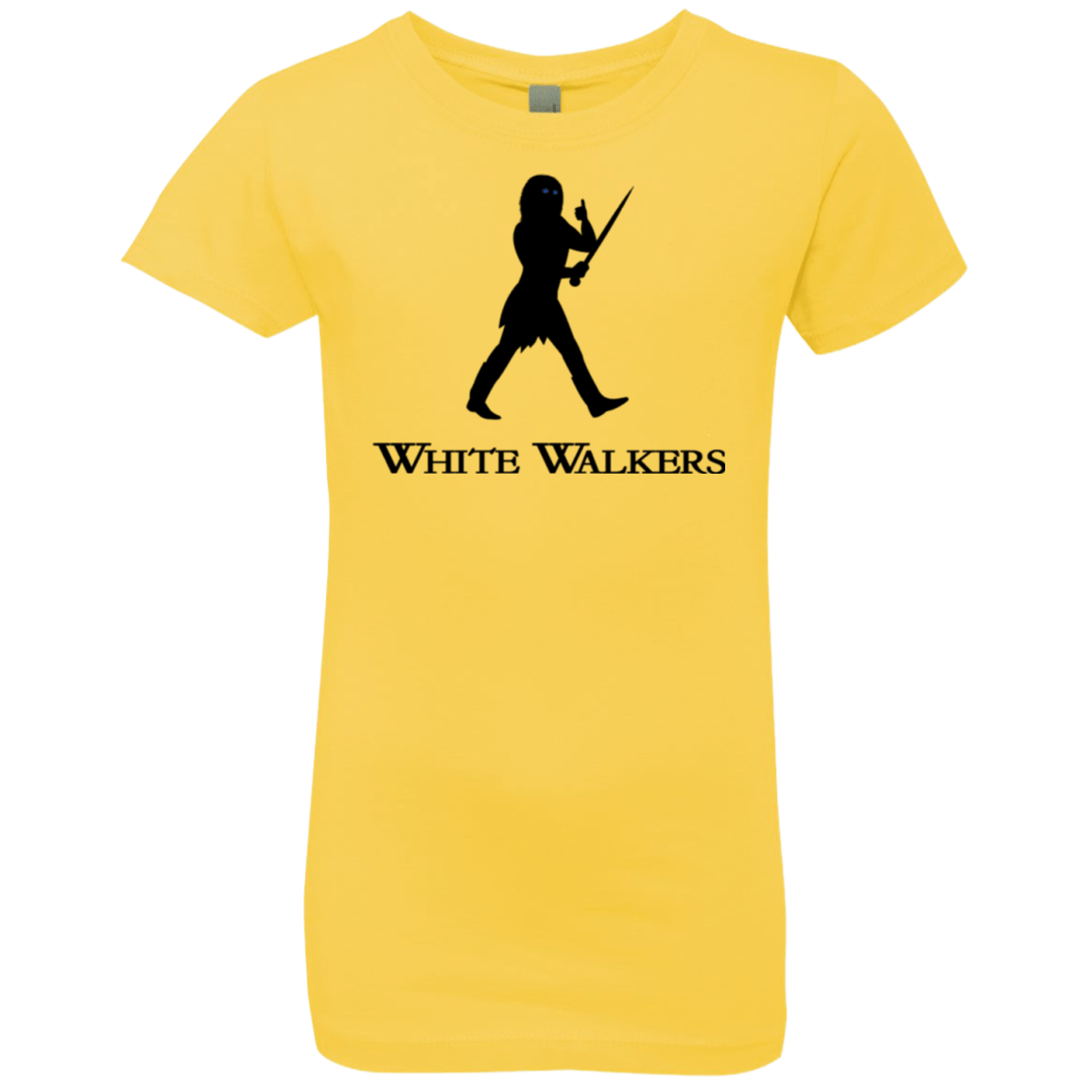 T-Shirts Vibrant Yellow / YXS White walkers Girls Premium T-Shirt