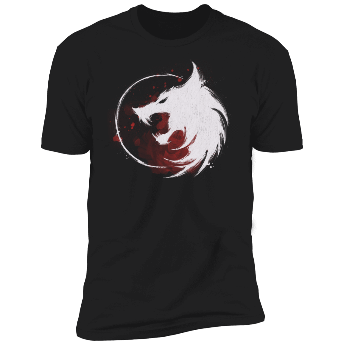 T-Shirts Black / X-Small White Wolf Men's Premium T-Shirt