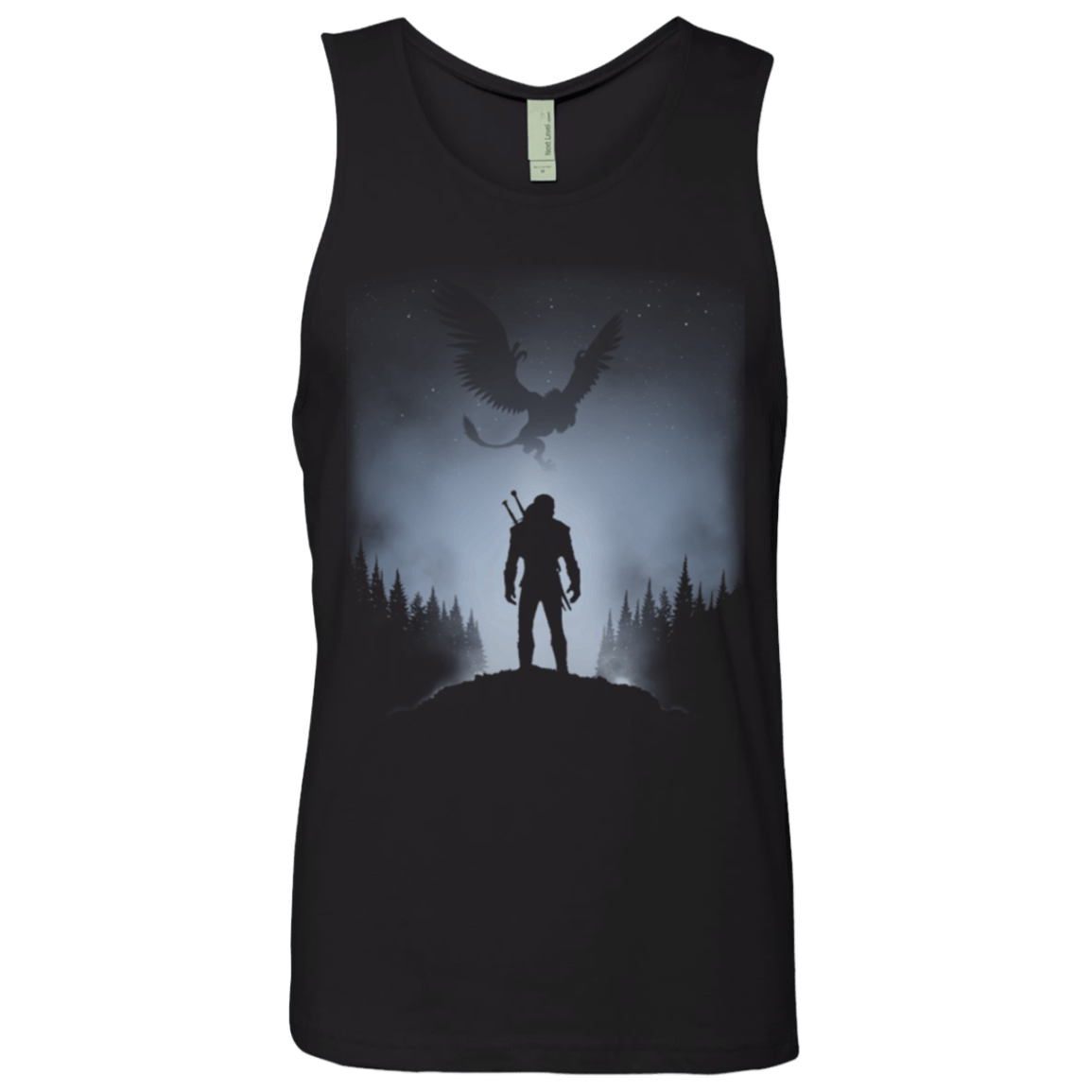 T-Shirts Black / Small White Wolf Men's Premium Tank Top