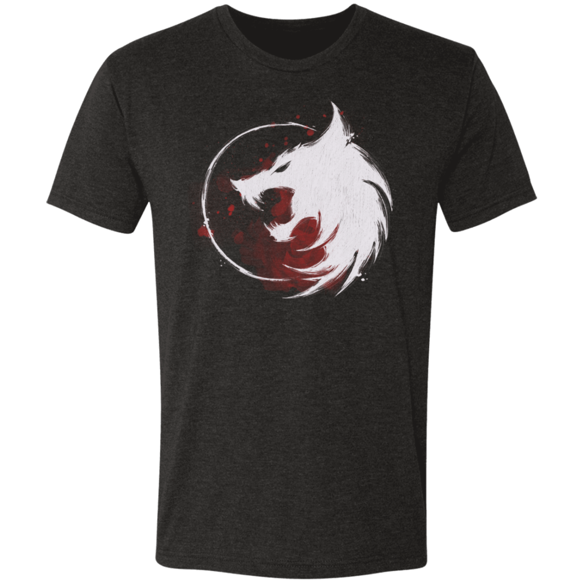 T-Shirts Vintage Black / S White Wolf Men's Triblend T-Shirt