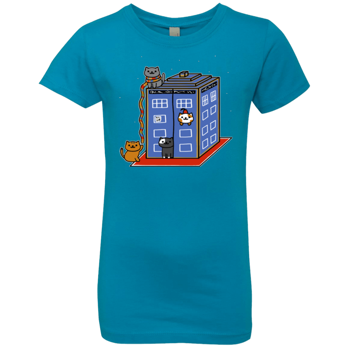 T-Shirts Turquoise / YXS Who Atsume Girls Premium T-Shirt