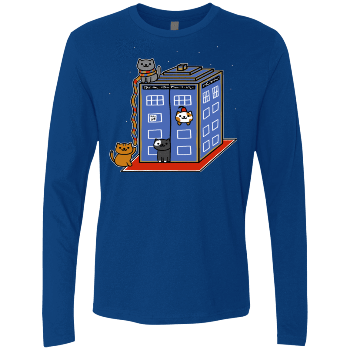 T-Shirts Royal / Small Who Atsume Men's Premium Long Sleeve