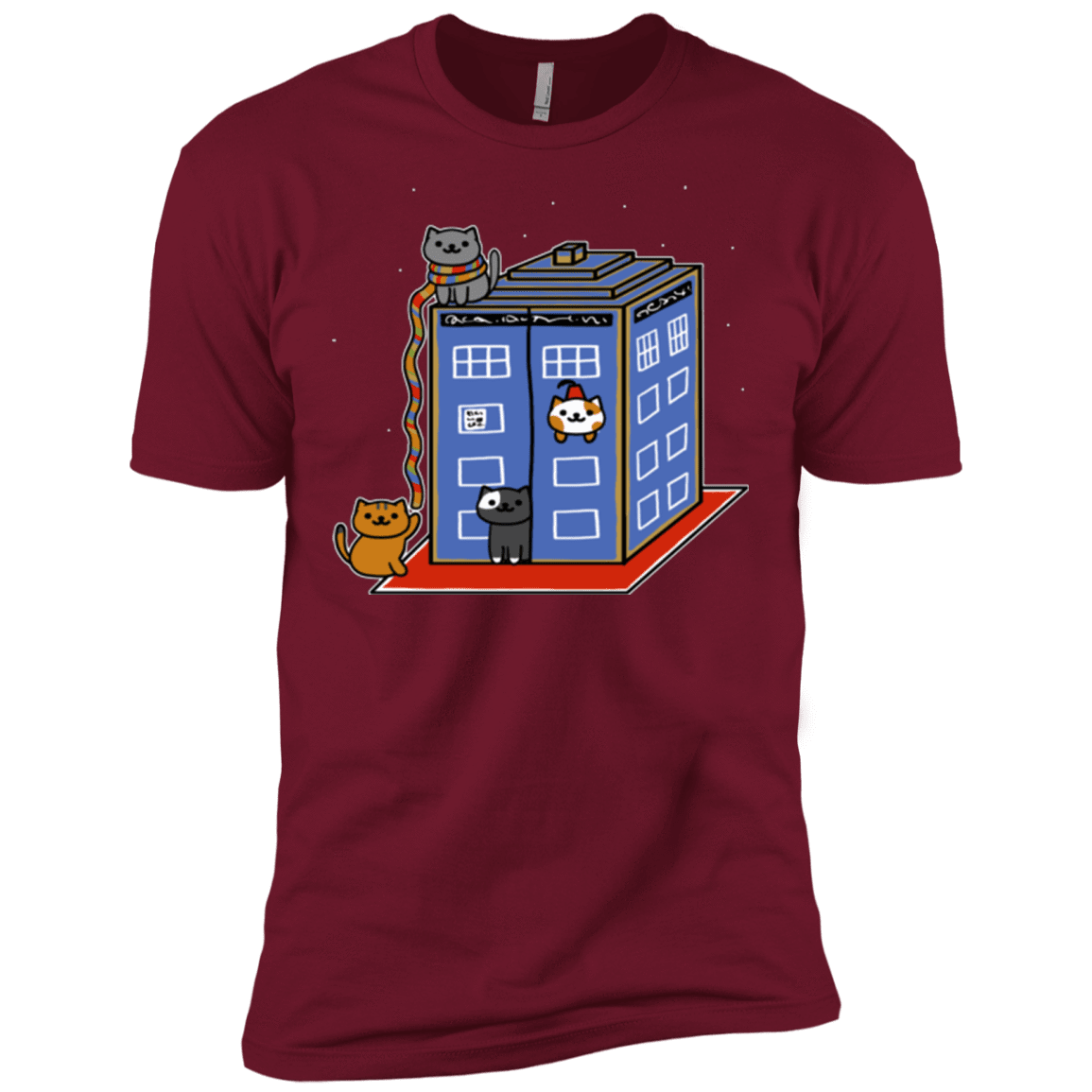 T-Shirts Cardinal / X-Small Who Atsume Men's Premium T-Shirt