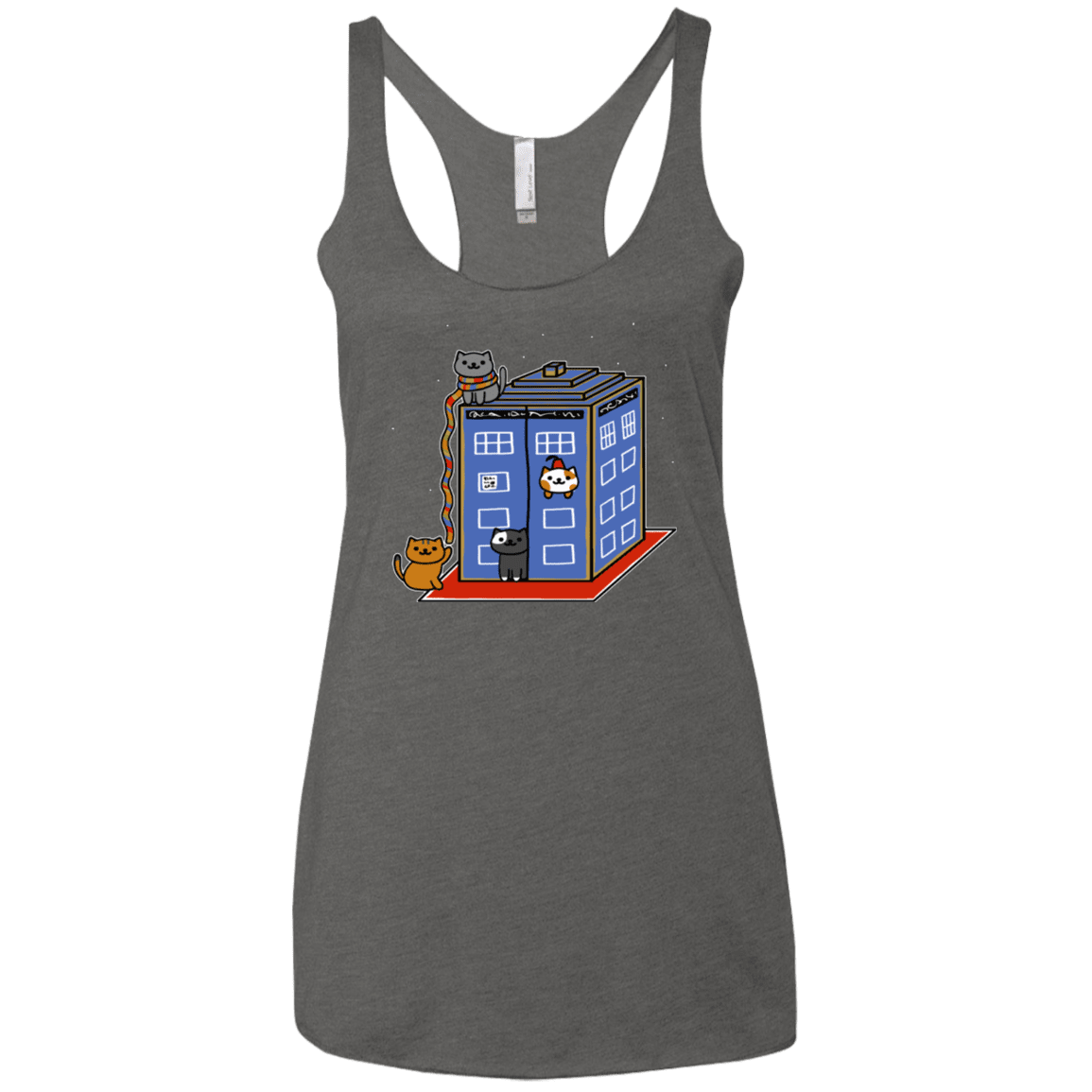 T-Shirts Premium Heather / X-Small Who Atsume Women's Triblend Racerback Tank