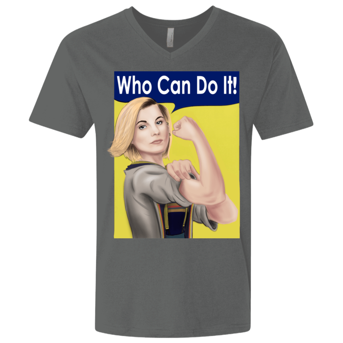 T-Shirts Heavy Metal / X-Small Who Can Do It Men's Premium V-Neck
