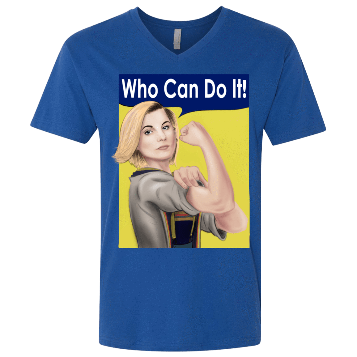 T-Shirts Royal / X-Small Who Can Do It Men's Premium V-Neck