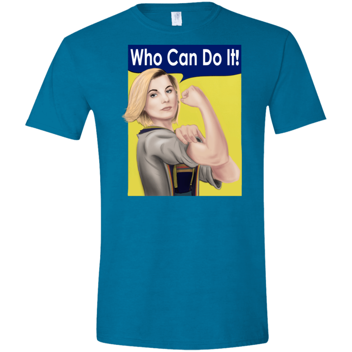 T-Shirts Antique Sapphire / S Who Can Do It Men's Semi-Fitted Softstyle