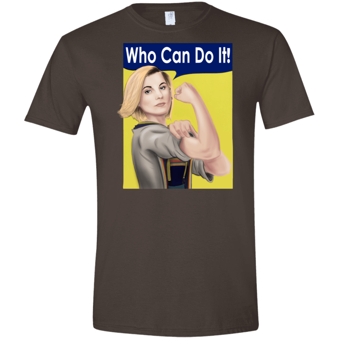T-Shirts Dark Chocolate / S Who Can Do It Men's Semi-Fitted Softstyle