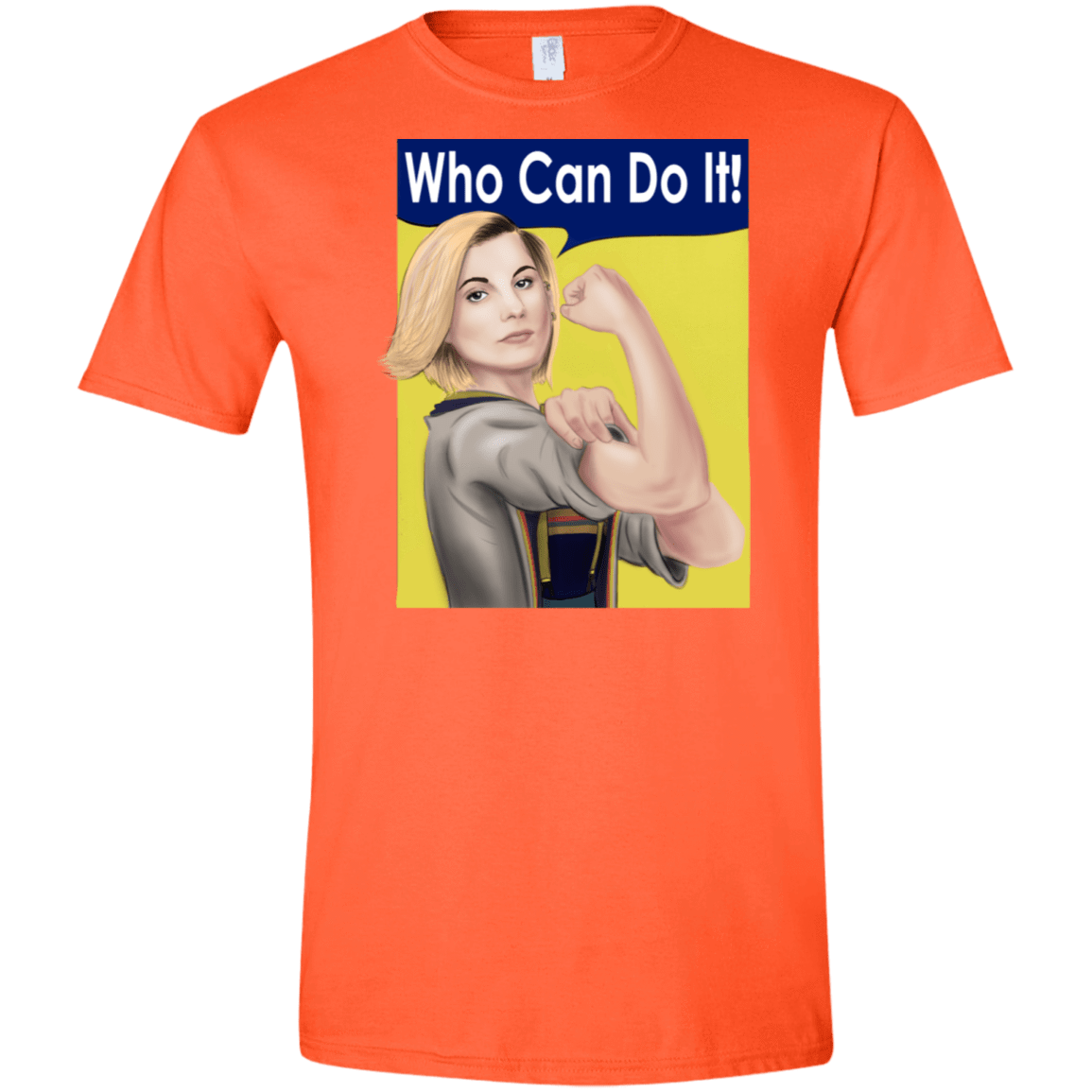 T-Shirts Orange / S Who Can Do It Men's Semi-Fitted Softstyle