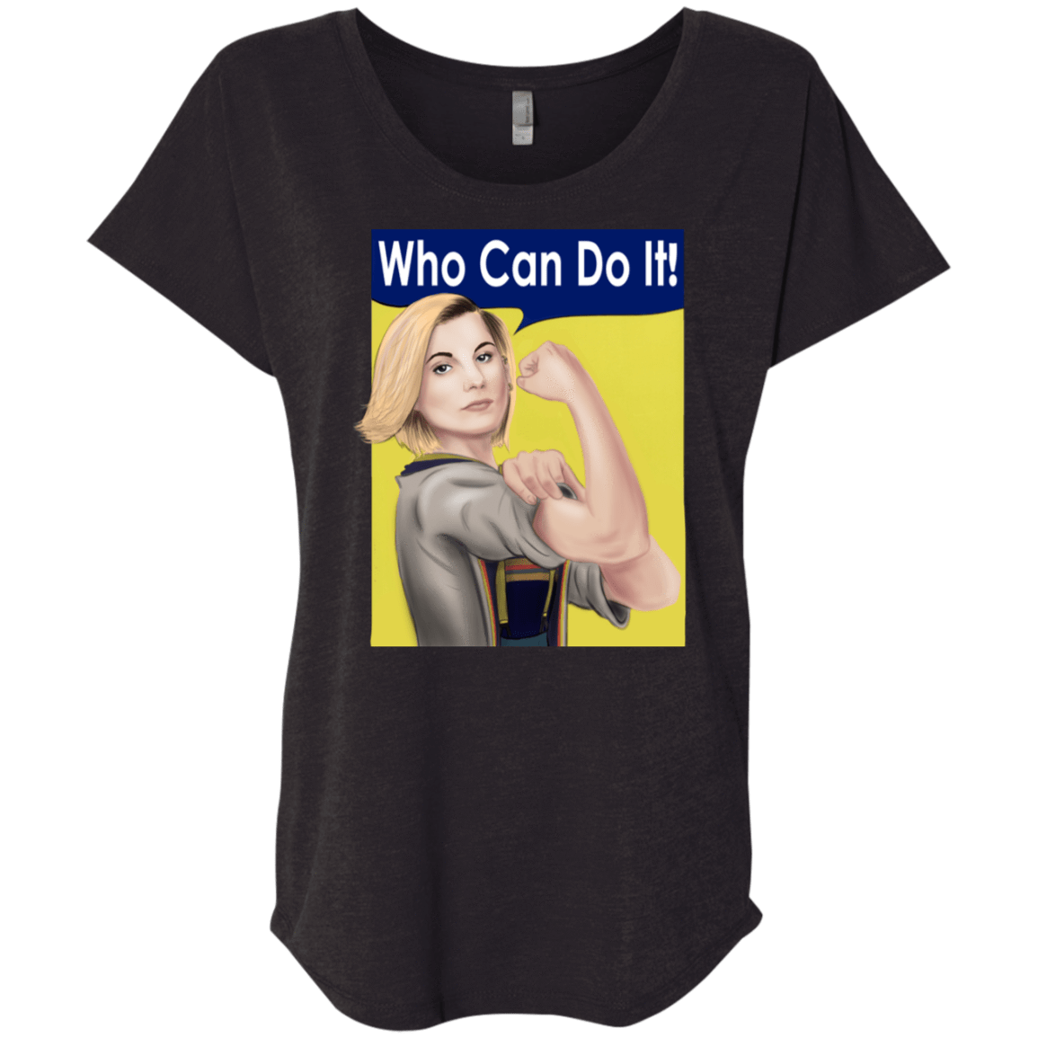 T-Shirts Vintage Black / X-Small Who Can Do It Triblend Dolman Sleeve