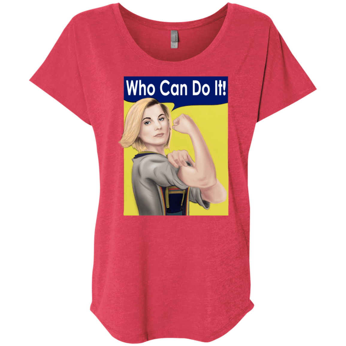 T-Shirts Vintage Red / X-Small Who Can Do It Triblend Dolman Sleeve