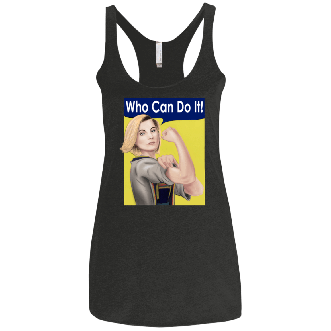 T-Shirts Vintage Black / X-Small Who Can Do It Women's Triblend Racerback Tank