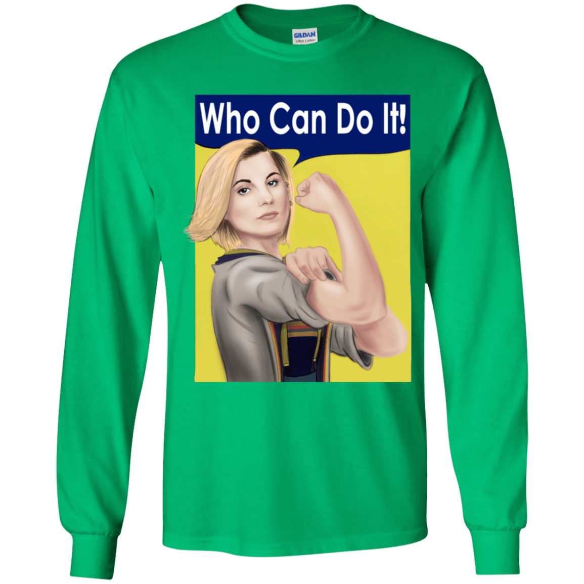 T-Shirts Irish Green / YS Who Can Do It Youth Long Sleeve T-Shirt