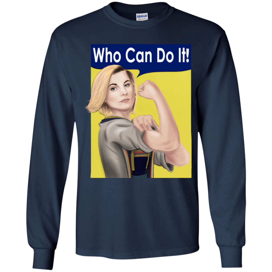 T-Shirts Navy / YS Who Can Do It Youth Long Sleeve T-Shirt