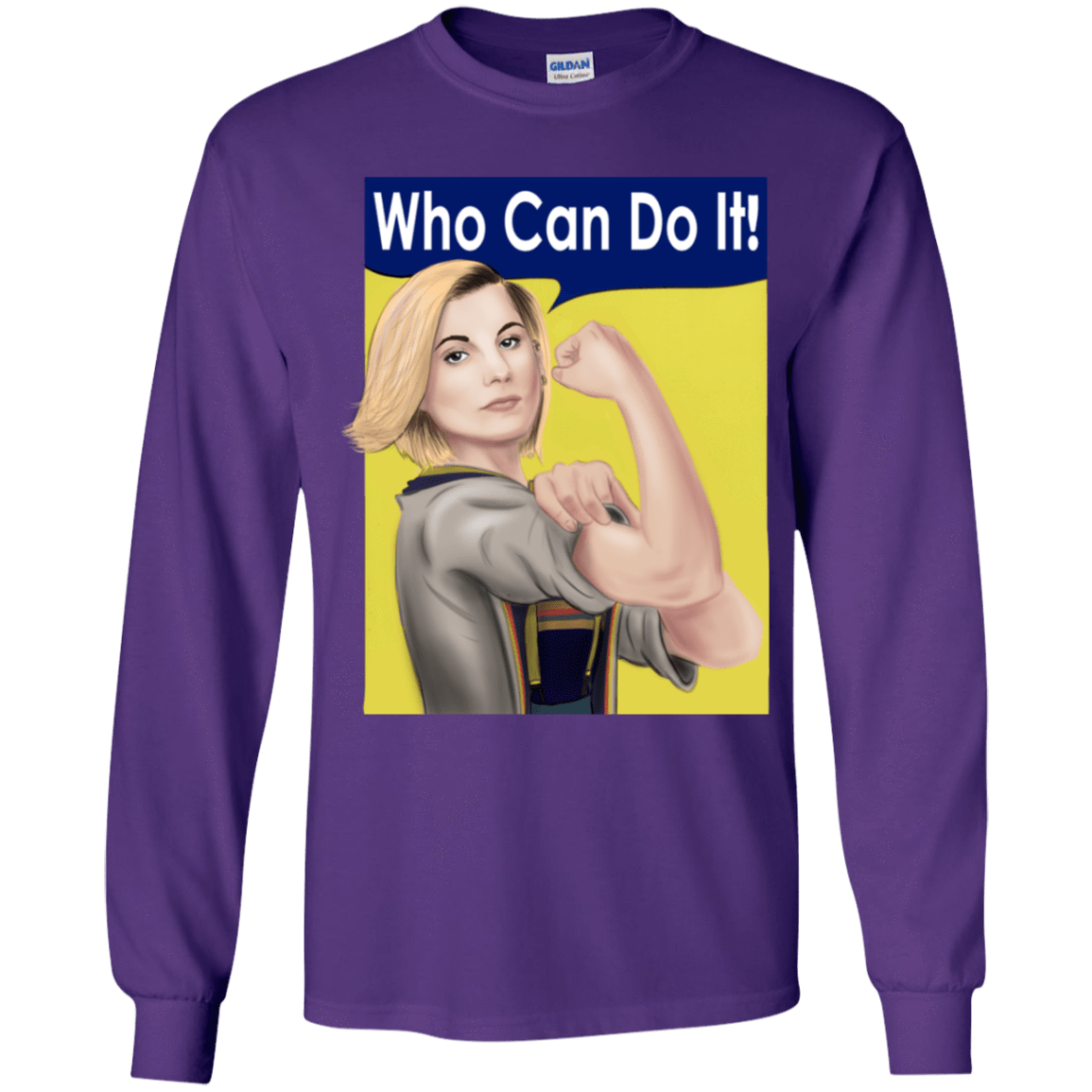 T-Shirts Purple / YS Who Can Do It Youth Long Sleeve T-Shirt