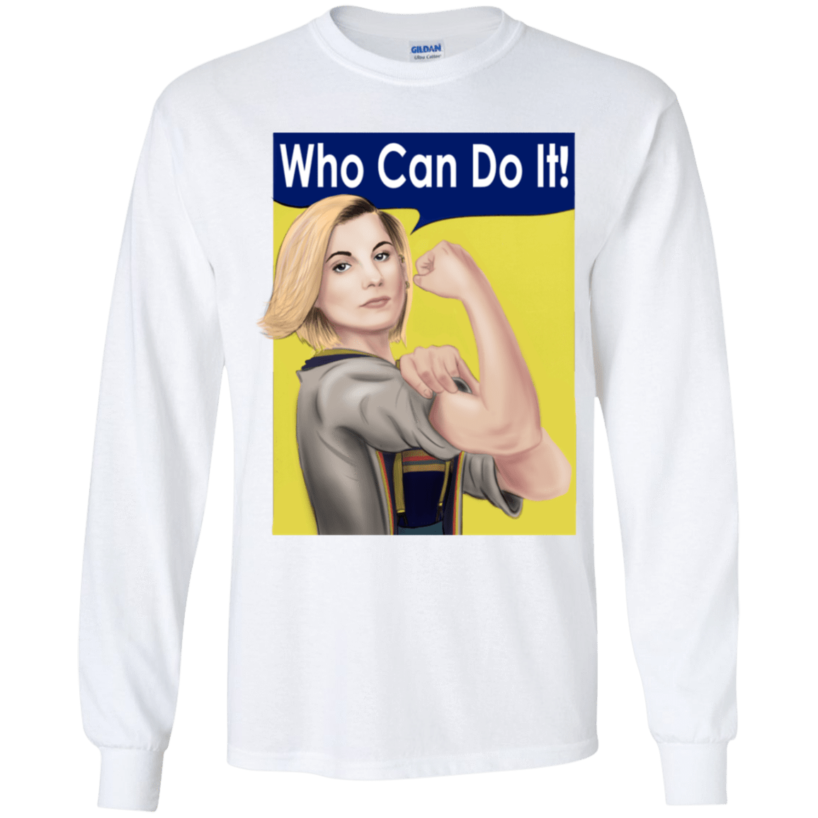 T-Shirts White / YS Who Can Do It Youth Long Sleeve T-Shirt