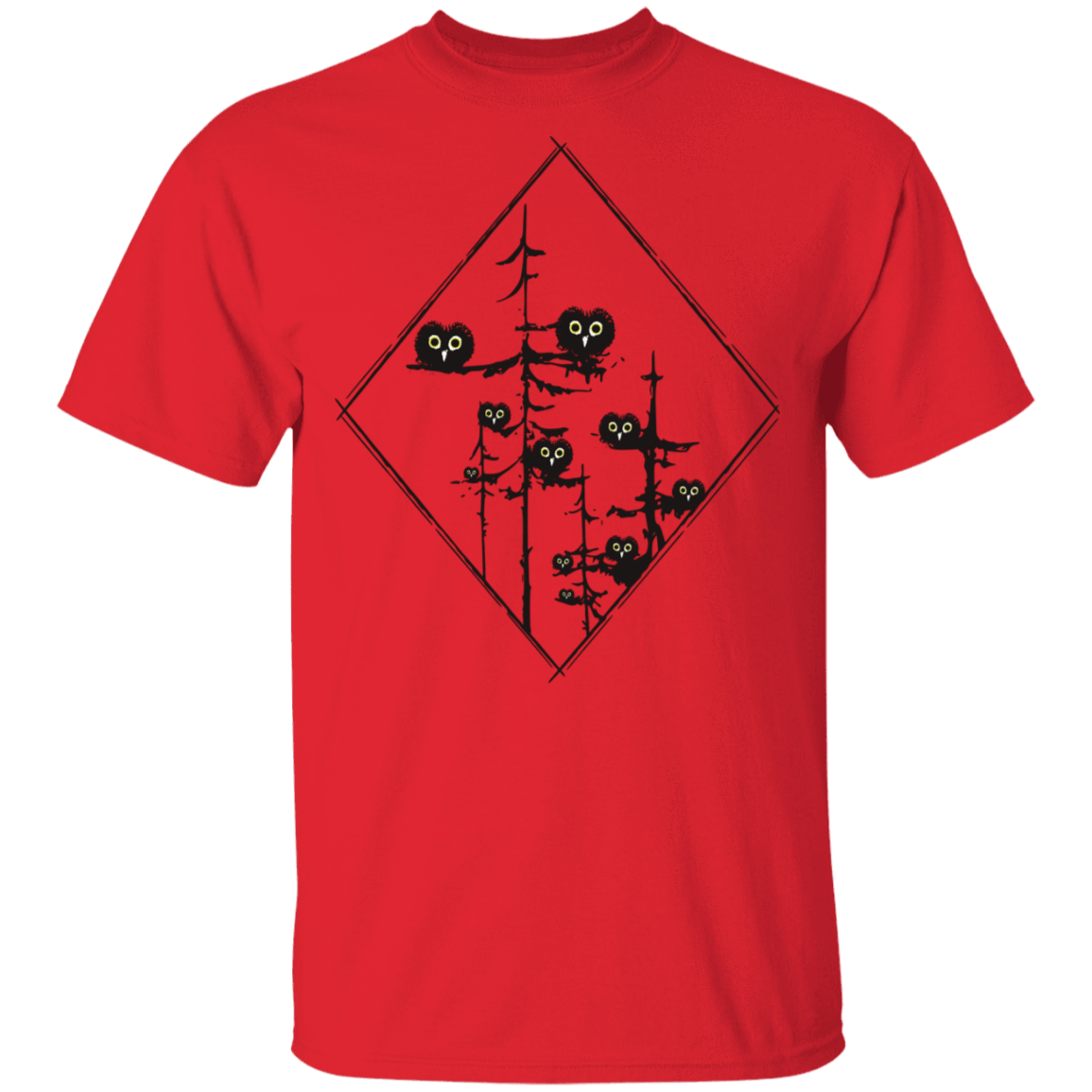 T-Shirts Red / S Who Forest T-Shirt