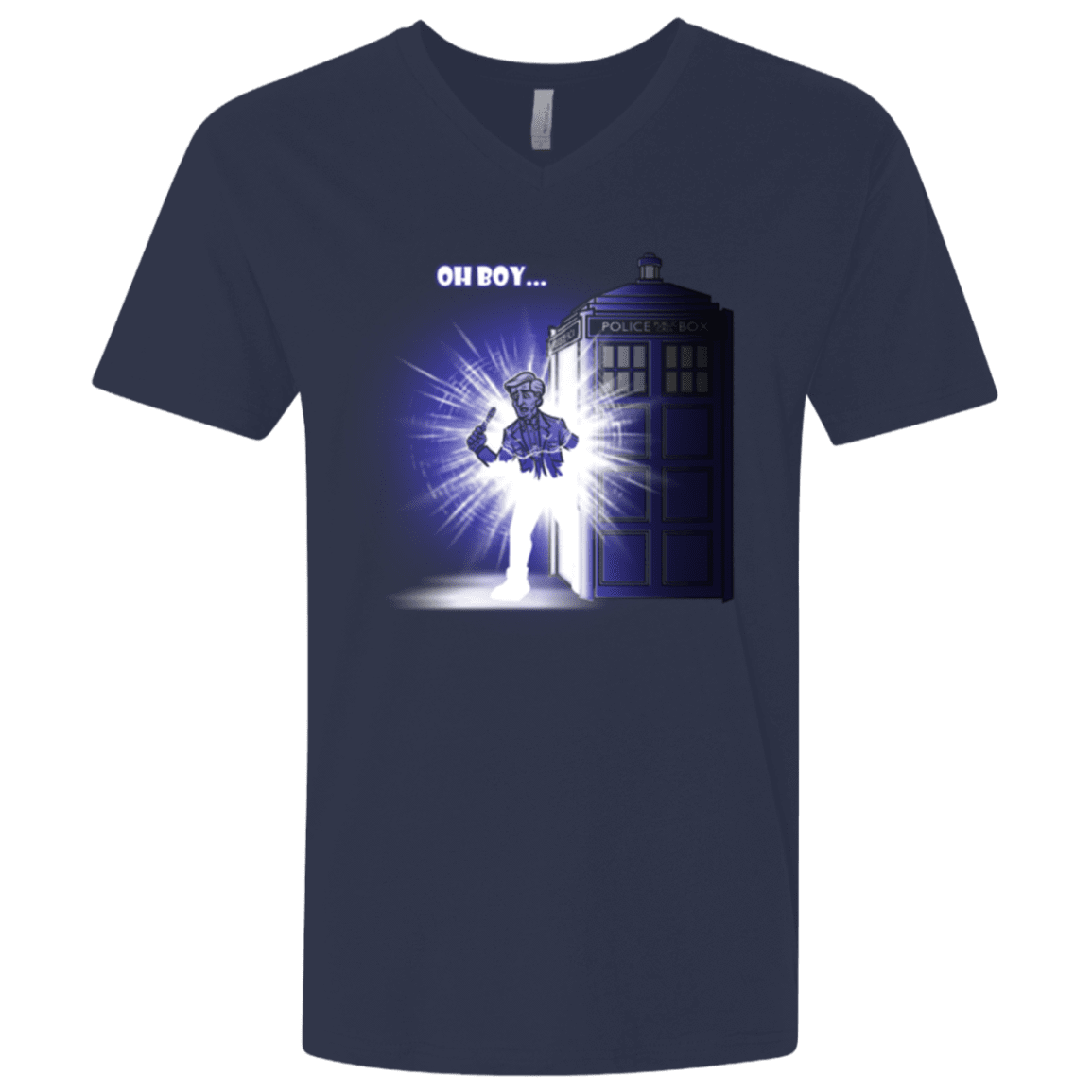 T-Shirts Midnight Navy / X-Small Who is Doctor Beckett Men's Premium V-Neck