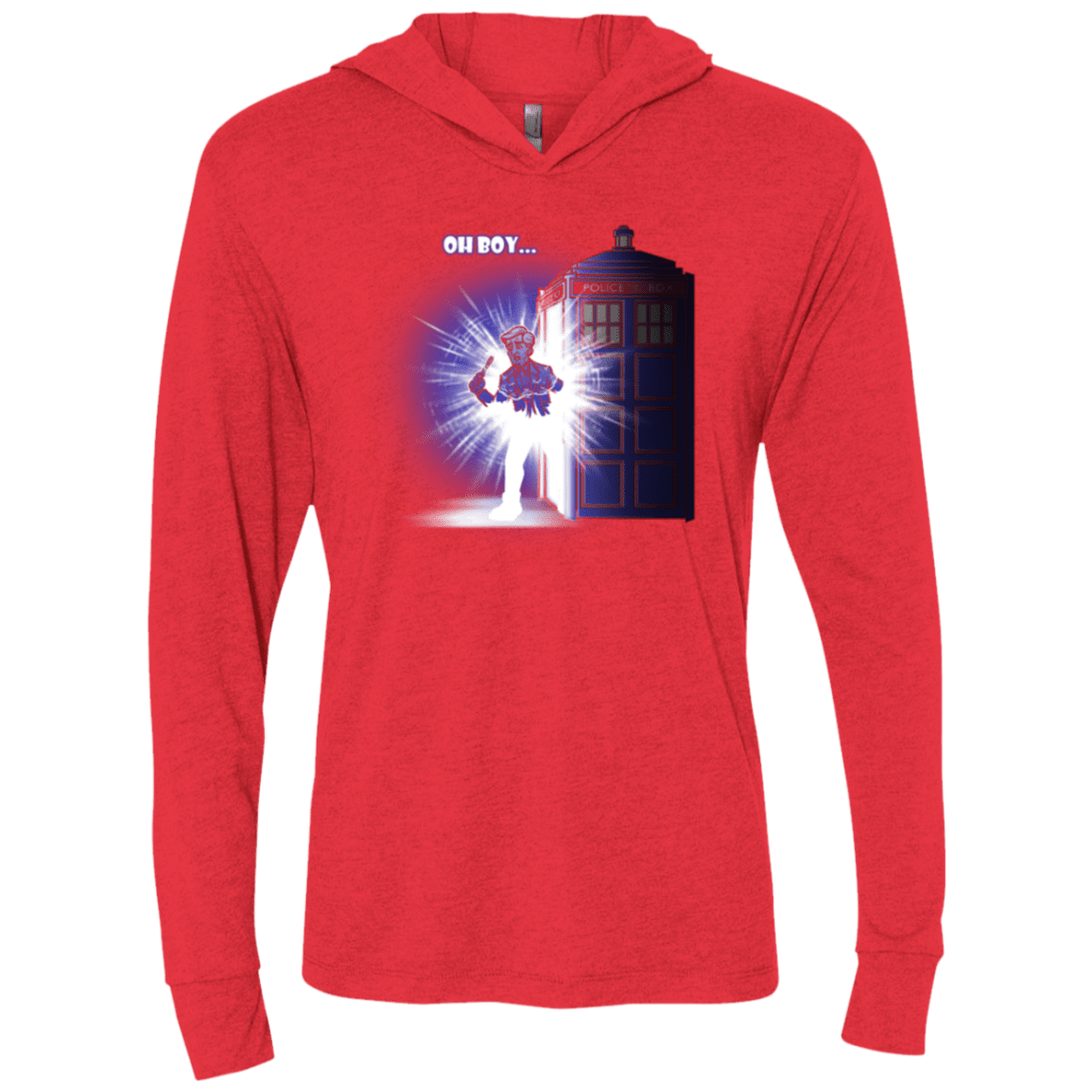 T-Shirts Vintage Red / X-Small Who is Doctor Beckett Triblend Long Sleeve Hoodie Tee